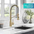 Kraus Bolden Series KSF1610BB - Single Handle Commercial Style Pull Down Sensor Kitchen Faucet Lifestyle