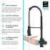 Kraus Britt™ Series KSF1691MB - Single Handle Commercial Style Pull Down Sensor Kitchen Faucet