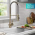 Kraus Britt™ Series KSF1691SFACB - Single Handle Commercial Style Pull Down Sensor Kitchen Faucet