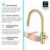 Kraus Oletto Series KSF2830BB - Single Handle Pull Down Sensor Kitchen Faucet Features