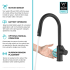 Kraus Oletto Series KSF2830MB - Single Handle Pull Down Sensor Kitchen Faucet Features