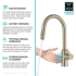 Kraus Oletto Series KSF2830SFACB - Single Handle Pull Down Sensor Kitchen Faucet Features