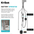 Kraus Bolden Series KSF1610SFACB - Single Handle Commercial Style Pull Down Sensor Kitchen Faucet Battery Operated
