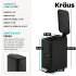 Kraus KTCP10MB - Step Pedal Bathroom Trash Can with Removable Inner Bucket and Soft Close Lid