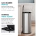 Kraus KTCS14SFS - 14.5 Gallon / 55 Liter Motion Sensor Kitchen Trash Can in Spot-Free Stainless Steel with Bag Securing Ring and Soft Close Lid