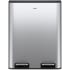 Kraus KTDP200SFS - Dual Compartment Step Pedal Kitchen Trash Can in Spot-Free Stainless Steel with Removable Inner Buckets, Odor Control Filters, and Soft Close Lid
