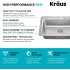 Kraus KTM10033 - 33” Drop In / Top Mount Single Bowl 18-Gauge Stainless Steel Kitchen Sink