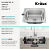Kraus KTM10125 - 25” Drop In / Top Mount Single Bowl 18-Gauge Stainless Steel Kitchen Sink