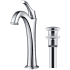 Kraus Arlo Series KVF1200CH - Single Handle Vessel Bathroom Faucet with Pop-Up Drain in Chrome