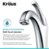 Kraus Arlo Series KVF1200CH - Single Lever Vessel Bathroom Faucet Aerator Features