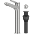 Kraus Indy™ Series KVF1410SFBN - Single Handle Vessel Bathroom Faucet in Spot-Free Brushed Nickel with Pop Up Drain and Supply Lines