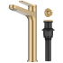 Kraus Indy™ Series KVF1410SFBB - Single Handle Vessel Bathroom Faucet in Spot-Free Brushed Brass with Pop Up Drain and Supply Lines