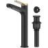 Kraus Indy™ Series KVF1410SFBBMB - IndyTM Single Handle Vessel Bathroom Faucet in Spot-Free Brushed Brass / Matte Black with Pop Up Drain and Supply Lines