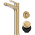Kraus Indy™ Series KVF1410SFBB - Single Handle Vessel Bathroom Faucet in Spot-Free Brushed Brass with Pop Up Drain and Supply Lines