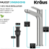 Kraus Indy™ Series KVF1410SFBN - Single Handle Vessel Bathroom Faucet in Spot-Free Brushed Nickel with Pop Up Drain and Supply Lines
