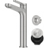 Kraus Indy™ Series KVF1410SFBN - Single Handle Vessel Bathroom Faucet in Spot-Free Brushed Nickel with Pop Up Drain and Supply Lines
