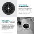 Kraus KWD21175MCG - 3/4 HP Continuous Feed Garbage Disposal with Ultra-Quiet Motor for Kitchen Sink with Power Cord and Flange Included