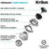 Kraus KWD20133MCG - 1/3 HP Continuous Feed Garbage Disposal with Ultra-Quiet Motor for Kitchen Sink with Power Cord and Flange Included