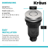 Kraus KWDA200SFS - Garbage Disposal Air Switch Kit Dimension