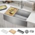 Kraus KWF21033 - 33 Inch Farmhouse Workstation Single Bowl Kitchen Sink Lifestyle