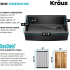 Kraus KWF21033PGM - 33 Inch Farmhouse Workstation Single Bowl Kitchen Sink Dimension