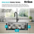 Kraus KWF41036 - 36 Inch Farmhouse Workstation Single Bowl Kitchen Sink