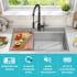 Kraus KWT33033 - 33 Inch Top Mount Workstation Single Bowl Kitchen Sink Features