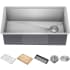 Kraus KWU11032 - Kore™ 32 Inch Undermount Workstation Single Bowl Kitchen Sink with 5-Piece Chef's Kit