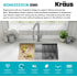 Kraus KWU11032 - 32 Inch Undermount Workstation Single Bowl Stainless Steel Kitchen Sink Features