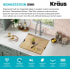 Kraus KWU11121 - 21 Inch Undermount Workstation Single Bowl Stainless Steel Kitchen Sink Features