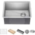 Kraus KWU11123 - 23 Inch Kore Workstation Stainless Steel Kitchen Sink with 5-Piece Chef's Kit