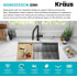 Kraus KWU11233 - 33 Inch Undermount Workstation Double Bowl Stainless Steel Kitchen Sink Features