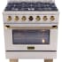 Kucht Professional KXP36GL - KX Series 36 Inch Freestanding Dual Fuel Range in Front View