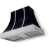 La Cornue CornuFé Cascade CH4430CACBLKSC - 44 Inch Wall Mount Range Hood