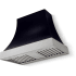La Cornue CornuFé Cascade CH3630CACBLKSCNB - 36 Inch Wall Mount Range Hood