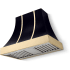 La Cornue CornuFé Cascade CH3630CACMBLPB - 36 Inch Wall Mount Range Hood