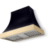 La Cornue CornuFé Cascade CH3630CACMBLPBNB - 36 Inch Wall Mount Range Hood