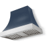 La Cornue CornuFé Cascade Étoilé Colors CH3630CACWSKPCNB - 36 Inch Wall Mount Range Hood