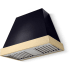 La Cornue CornuFé Euclid CH3630EUCBLKPB - 36 Inch Wall Mount Range Hood