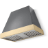 La Cornue CornuFé Euclid Étoilé Colors CH3630EUCGRHPB - 36 Inch Wall Mount Range Hood