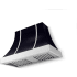 La Cornue CornuFé Cascade CH4430CACBLKPC - 44 Inch Wall Mount Range Hood