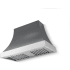 La Cornue CornuFé Cascade Étoilé Colors CH4430CACGRHPCNB - 44 Inch Wall Mount Range Hood