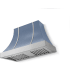 La Cornue CornuFé Cascade CH4430CACPRBSC - 44 Inch Wall Mount Range Hood