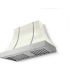 La Cornue CornuFé Cascade CH4430CACPWHSC - 44 Inch Wall Mount Range Hood