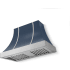 La Cornue CornuFé Cascade Étoilé Colors CH4430CACWSKSC - 44 Inch Wall Mount Range Hood