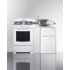 Summit ACK54GASW - 54 Inch All-in-One Kitchenette with Gas Range, 2-Door Refrigerator, Sink &amp; Faucet, Cutting Board