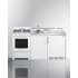 Summit ACK72GASW - 72 Inch All-In-One Kitchenette with Sink &amp; Faucet