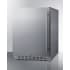 Summit AL55OSCSSLHD - 24 Inch Built-In Undercounter Outdoor Refrigerator Stainless Steel Exterior