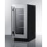 Summit ASDG1521 - 15 Inch Built-In Beverage Center Fully Finished Black Cabinet