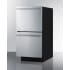 Summit ASDR1524 - 15 Inch Built In 2-Drawer Refrigerator Angle